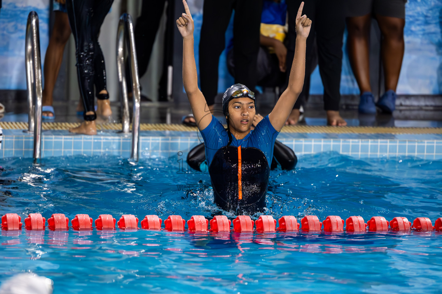 Day 2 of 20th BML Inter-school Swimming Competition 2024 held in Hulhumale', Maldives on Sunday, 13th October 2024. Photos: Ismail Thoriq / images.mv