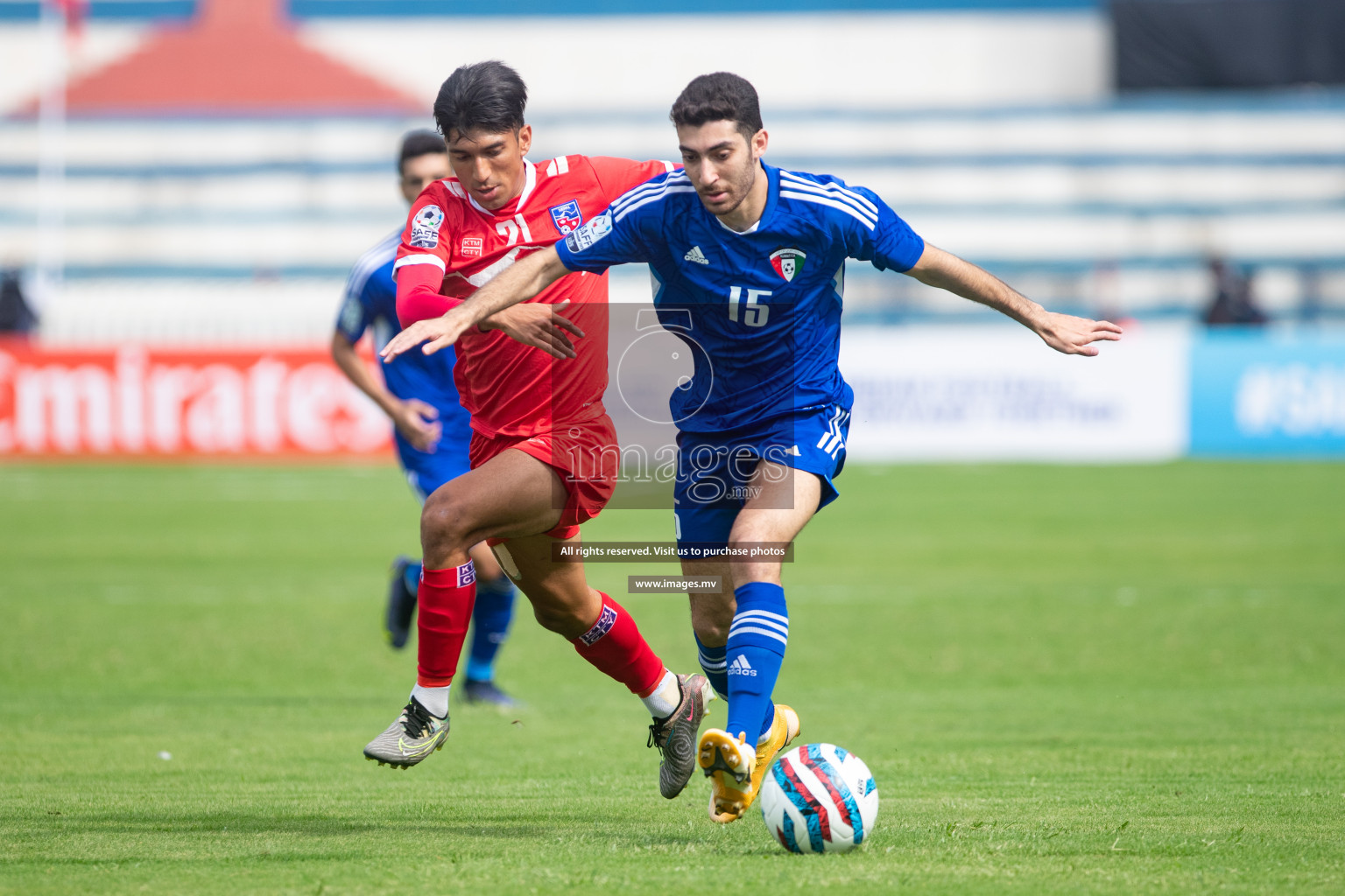 Kuwait vs Nepal in the opening match of SAFF Championship 2023 held in Sree Kanteerava Stadium, Bengaluru, India, on Wednesday, 21st June 2023. Photos: Nausham Waheed / images.mv