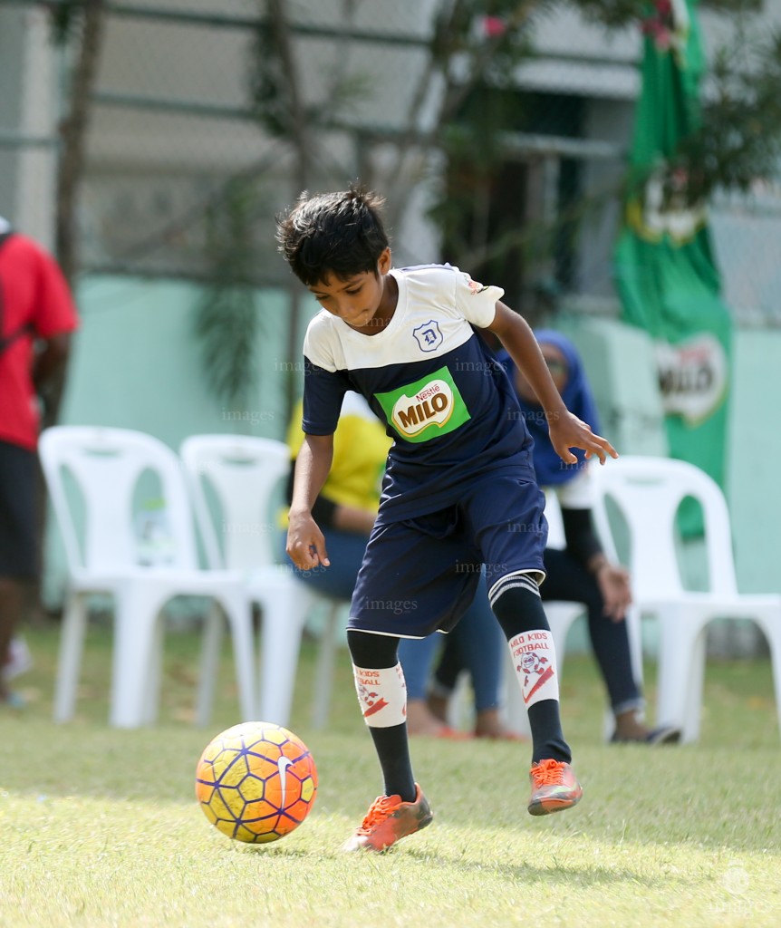 Day 3 of Milo Kids Football Fiesta in Male', Maldives, Friday, February 17, 2017.(Images.mv Photo/ Abdullah Sham).