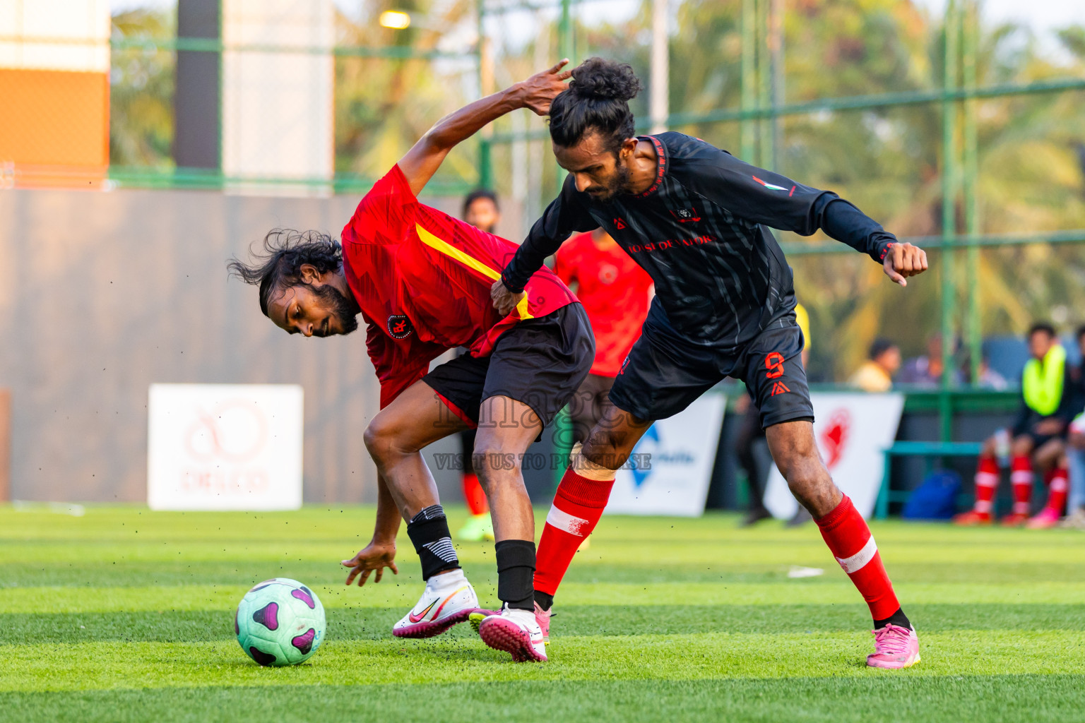 The One vs Banafsaa Kanmathi in Day 4 of BG Futsal Challenge 2024 was held on Friday, 15th March 2024, in Male', Maldives Photos: Nausham Waheed / images.mv