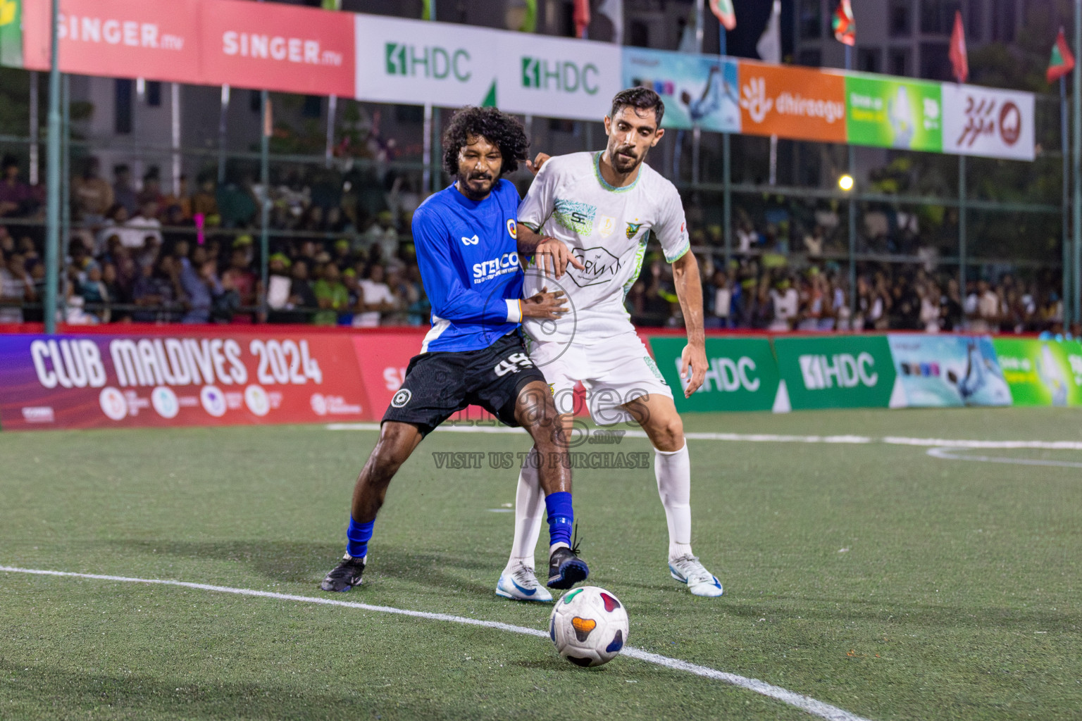 WAMCO vs STELCO RC in the Semi Finals of Club Maldives Cup 2024 held in Rehendi Futsal Ground, Hulhumale', Maldives on Monday, 14th October 2024. 
Photos: Hassan Simah / images.mv