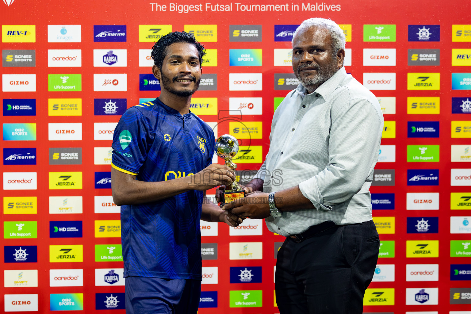 Maafannu VS B. Eydhafushi in Round of 16 on Day 40 of Golden Futsal Challenge 2024 which was held on Tuesday, 27th February 2024, in Hulhumale', Maldives Photos: Hassan Simah / images.mv