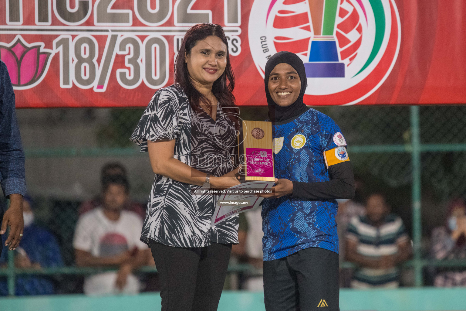 Ports Limited vs WAMCO - in the Finals 18/30 Women's Futsal Fiesta 2021 held in Hulhumale, Maldives on 18 December 2021. Photos by Nausham Waheed & Shuu Abdul Sattar