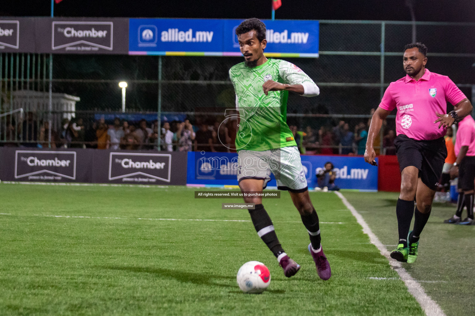 Club AVSEC vs TEAM DJA in Club Maldives Cup 2022 was held in Hulhumale', Maldives on Sunday, 9th October 2022. Photos: Hassan Simah / images.mv