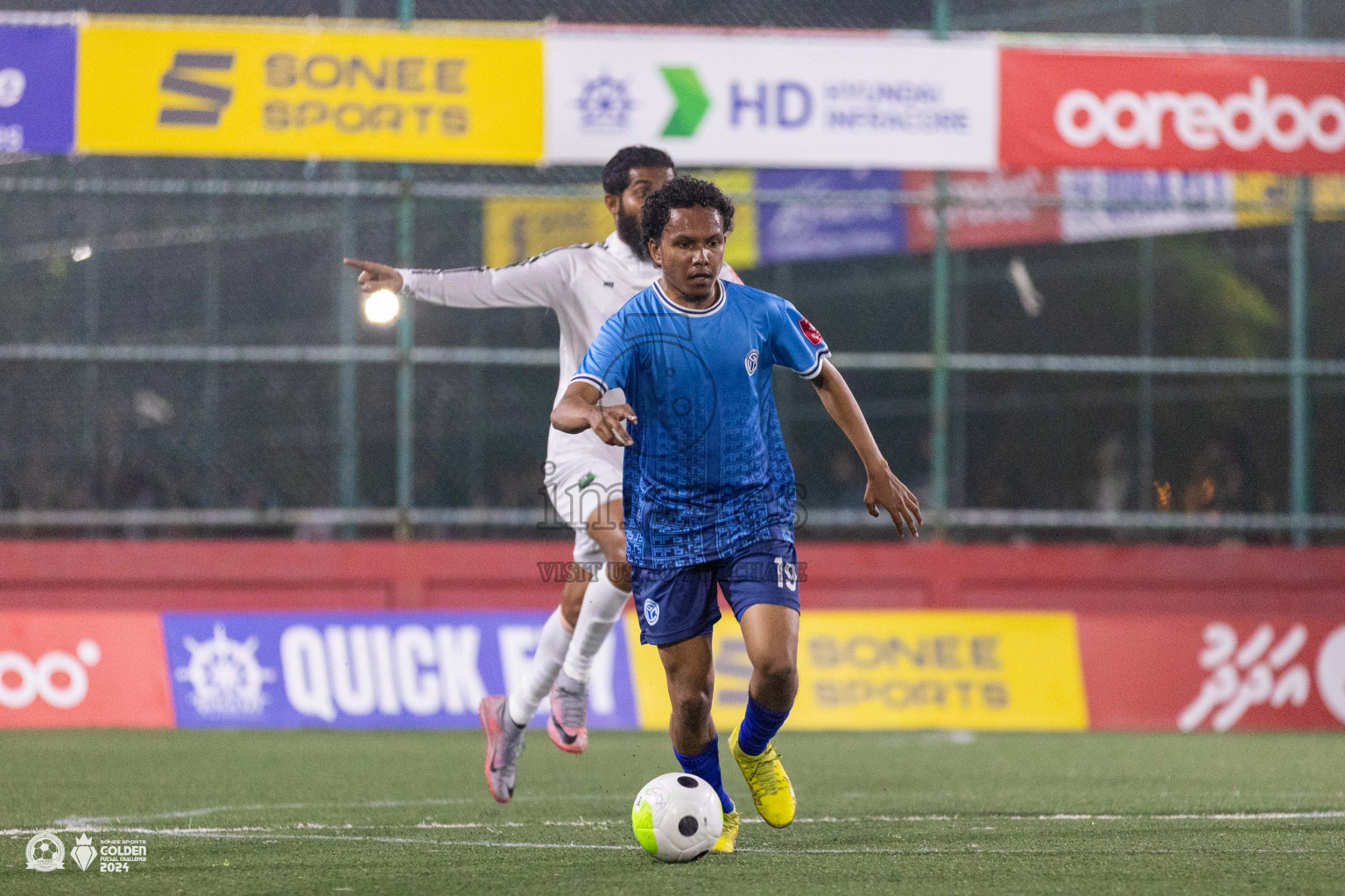 GA Gemanafushi vs GA Dhaandhoo in Day 1 of Golden Futsal Challenge 2024 was held on Monday, 15th January 2024, in Hulhumale', Maldives Photos: Ismail Thoriq / images.mv