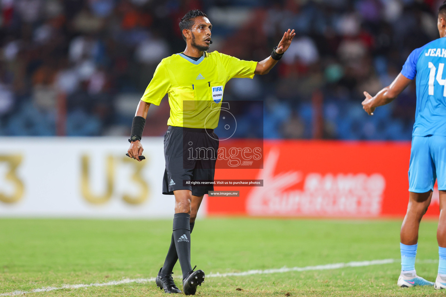 Lebanon vs India in the Semi-final of SAFF Championship 2023 held in Sree Kanteerava Stadium, Bengaluru, India, on Saturday, 1st July 2023. Photos: Nausham Waheed / images.mv