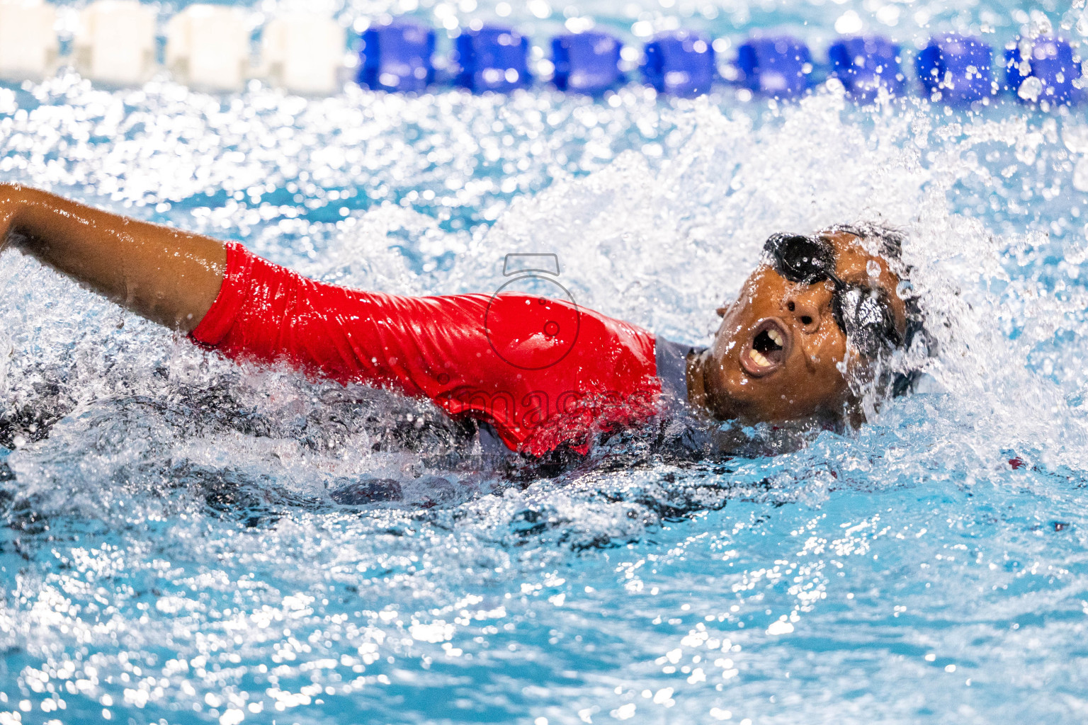 Day 1 of 20th Inter-school Swimming Competition 2024 held in Hulhumale', Maldives on Saturday, 12th October 2024. Photos: Ismail Thoriq / images.mv