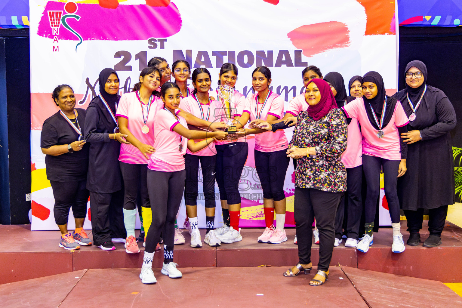 Sports Club Skylark vs Youth United Sports Club in Final of 21st National Netball Tournament was held in Social Canter at Male', Maldives on Monday, 13th May 2024. Photos: Nausham Waheed / images.mv