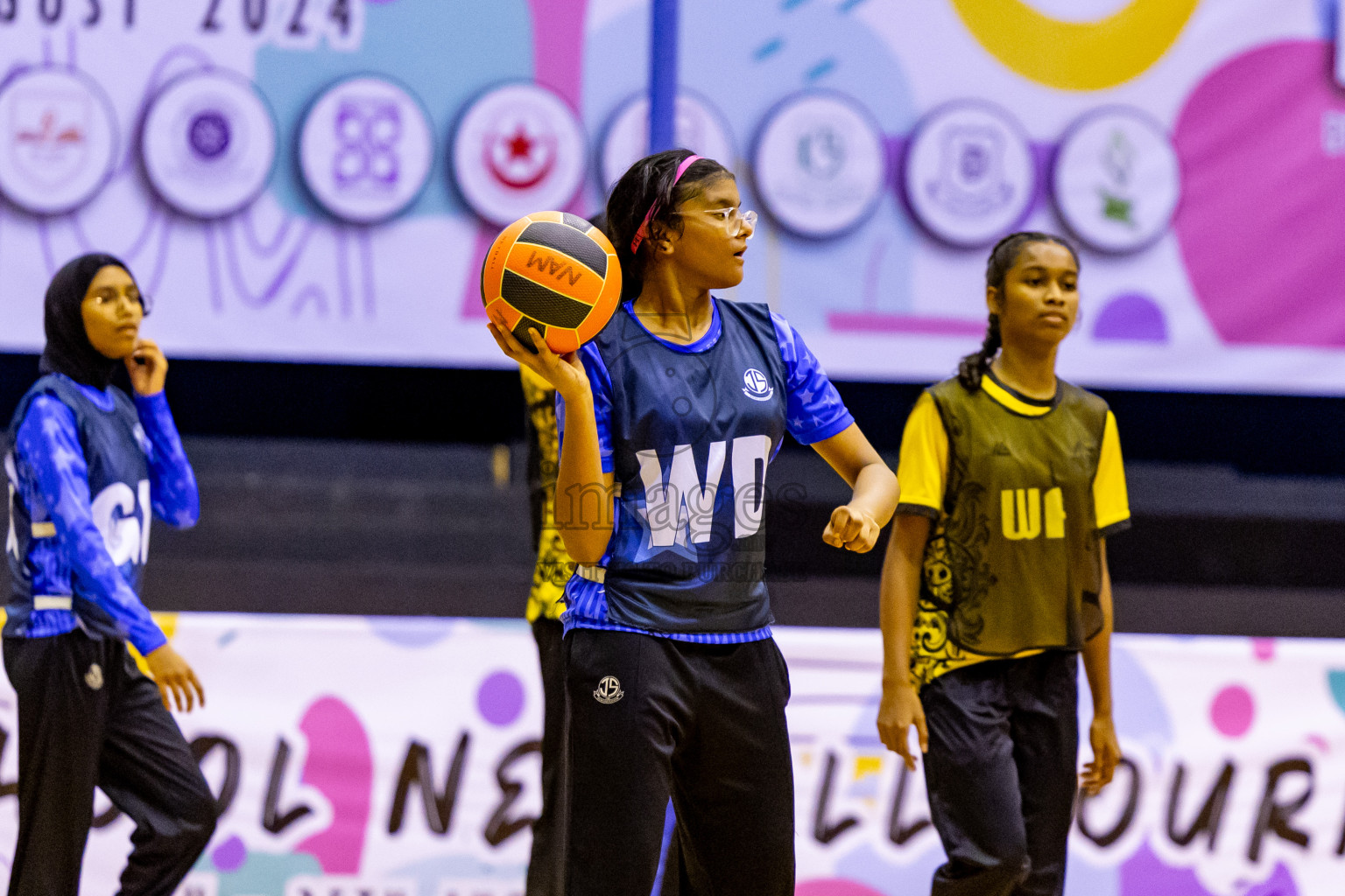 Day 7 of 25th Inter-School Netball Tournament was held in Social Center at Male', Maldives on Saturday, 17th August 2024. Photos: Nausham Waheed / images.mv