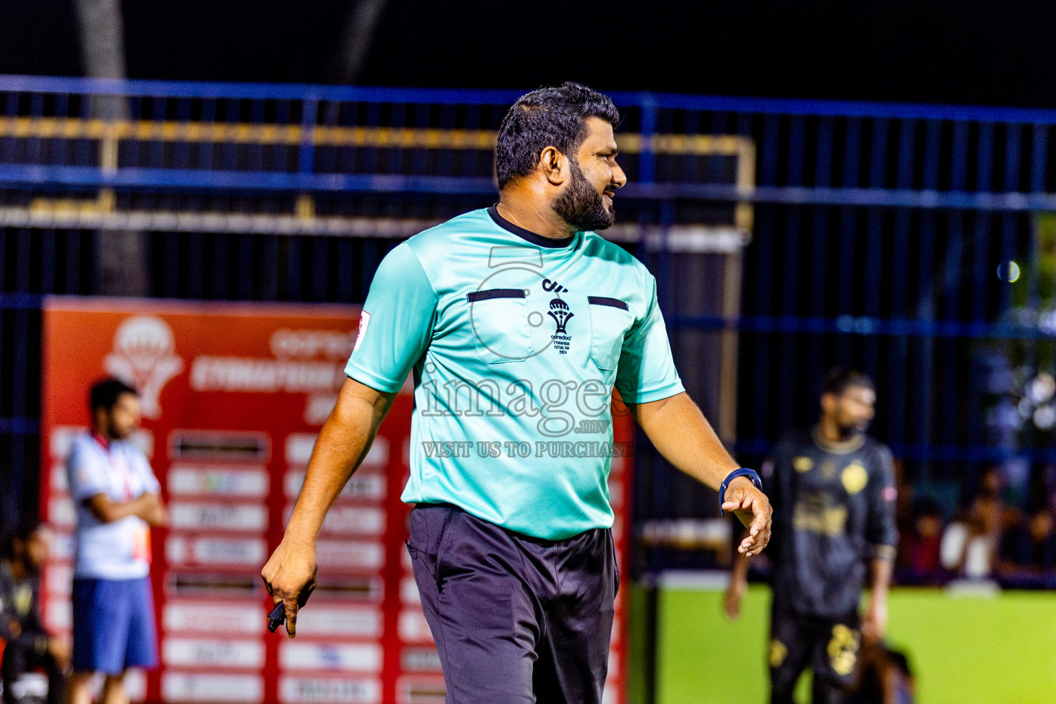 Muring FC vs Afro SC in Semi Final of Eydhafushi Futsal Cup 2024 was held on Monday , 15th April 2024, in B Eydhafushi, Maldives Photos: Nausham Waheed / images.mv