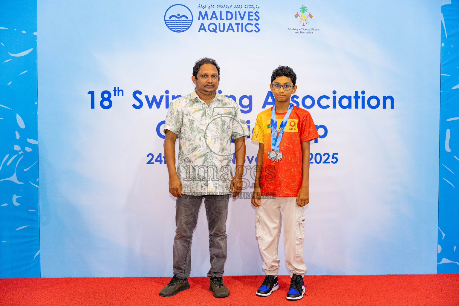 18th Swimming Association Championship 2025, Closing Ceremony was held on Saturday, 29th November 2025 at Swimming Track Hulhumale', Maldives. Photos: Areef Adam / images.mv