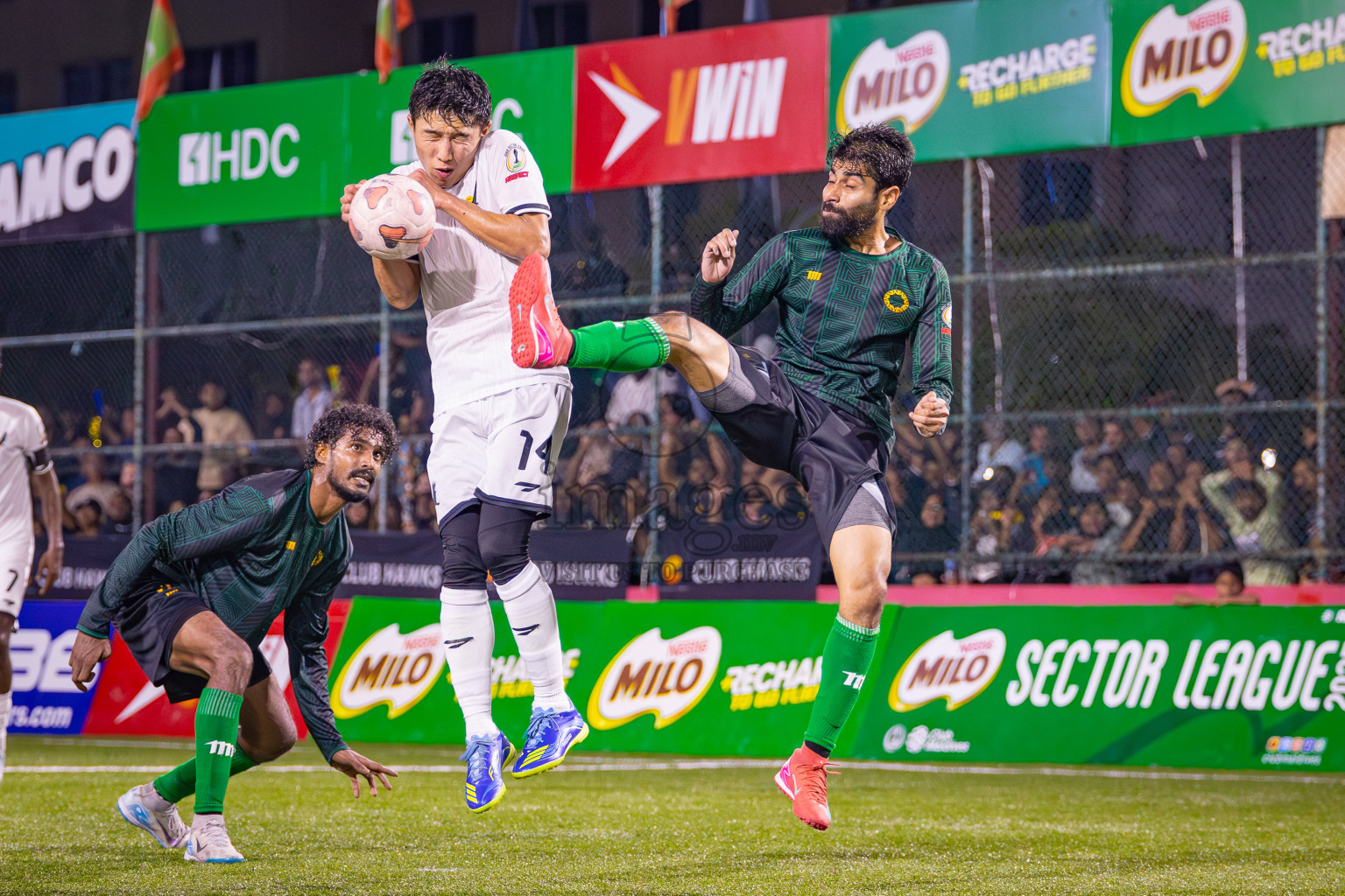 MIBSA vs HAWKS in Semi Finals of Milo Sector League 2025 was held in Rehendhi Futsal Ground, Hulhumale', Maldives on Saturday, 15th November 2025. Photos: Aeef Adam / images.mv