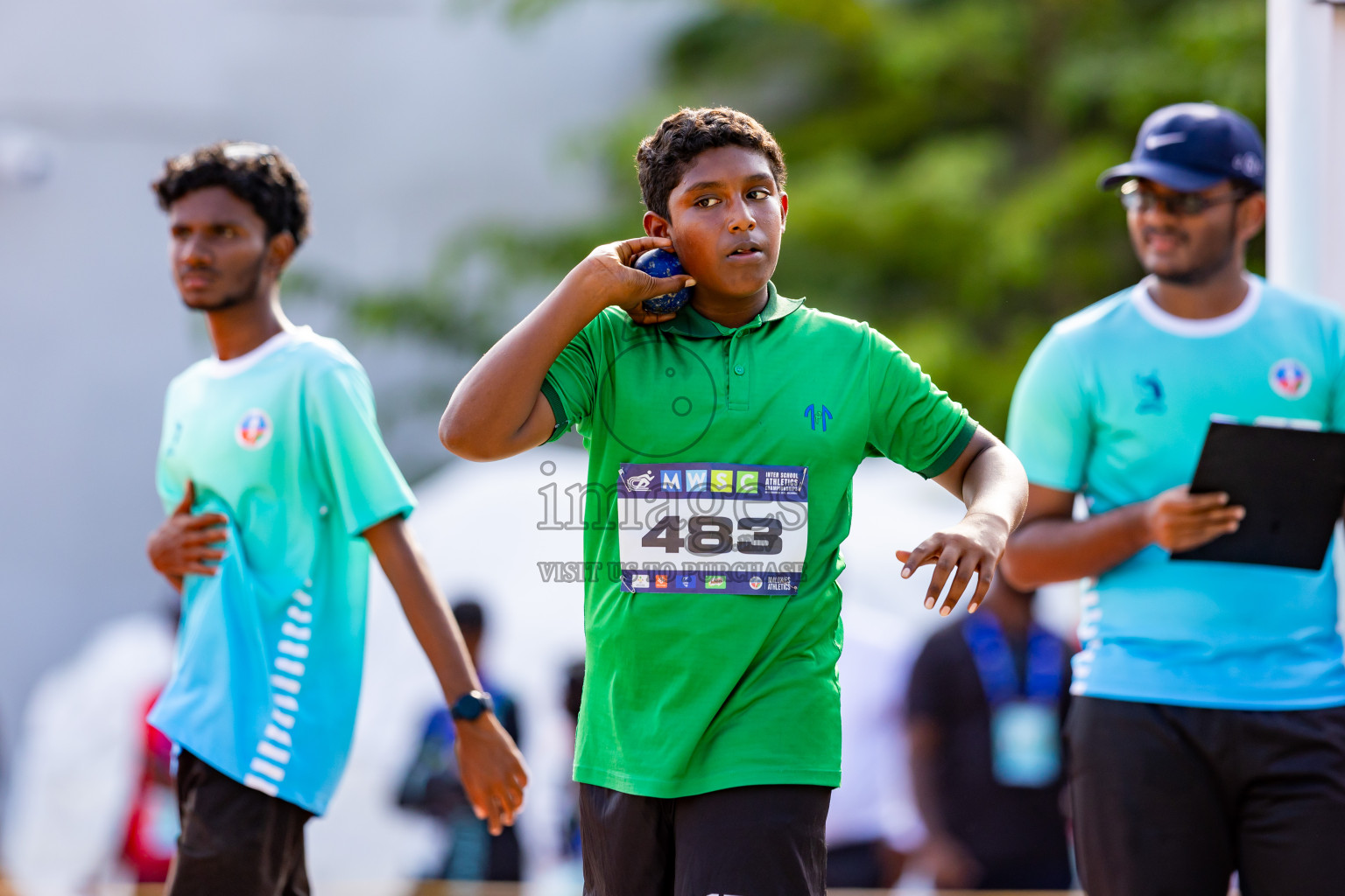 Day 4 of MWSC Interschool Athletics Championships 2024 held in Hulhumale Running Track, Hulhumale, Maldives on Tuesday, 12th November 2024. Photos by: Nausham Waheed / Images.mv