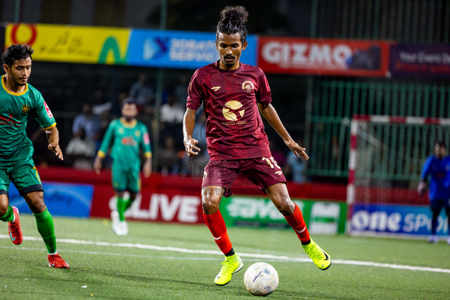 V Keyodhoo vs Adh Mandhoo in Zone round Day 27 of Golden Futsal Challenge 2025 was held on Friday , 31st January 2025, in Hulhumale', Maldives. Photos: Nausham Waheed / images.mv