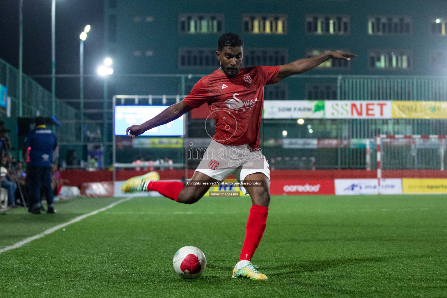 takandhoo vs HA. Muraidhoo in Day 3 of Golden Futsal Challenge 2023 on 07 February 2023 in Hulhumale, Male, Maldives