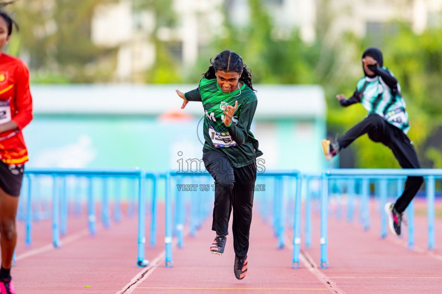 Day 4 of MWSC Interschool Athletics Championships 2024 held in Hulhumale Running Track, Hulhumale, Maldives on Tuesday, 12th November 2024. Photos by: Nausham Waheed / Images.mv