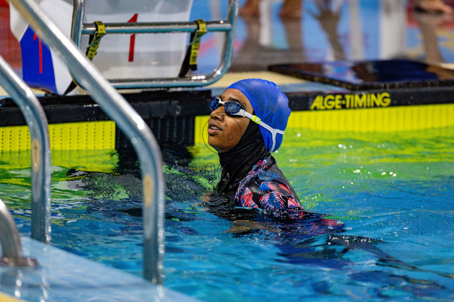 Day 4 of National Swimming Competition 2024 held in Hulhumale', Maldives on Monday, 16th December 2024. 
Photos: Hassan Simah / images.mv