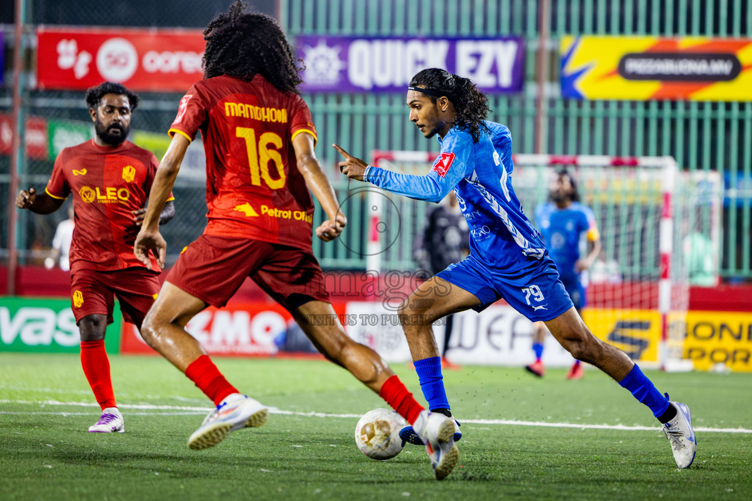 GA Gemanafushi VS GA Nilandhoo in Day 8 of Golden Futsal Challenge 2025 was held on Sunday, 12th January 2025, in Hulhumale', Maldives Photos: Nausham Waheed , Ismail Thoriq / images.mv