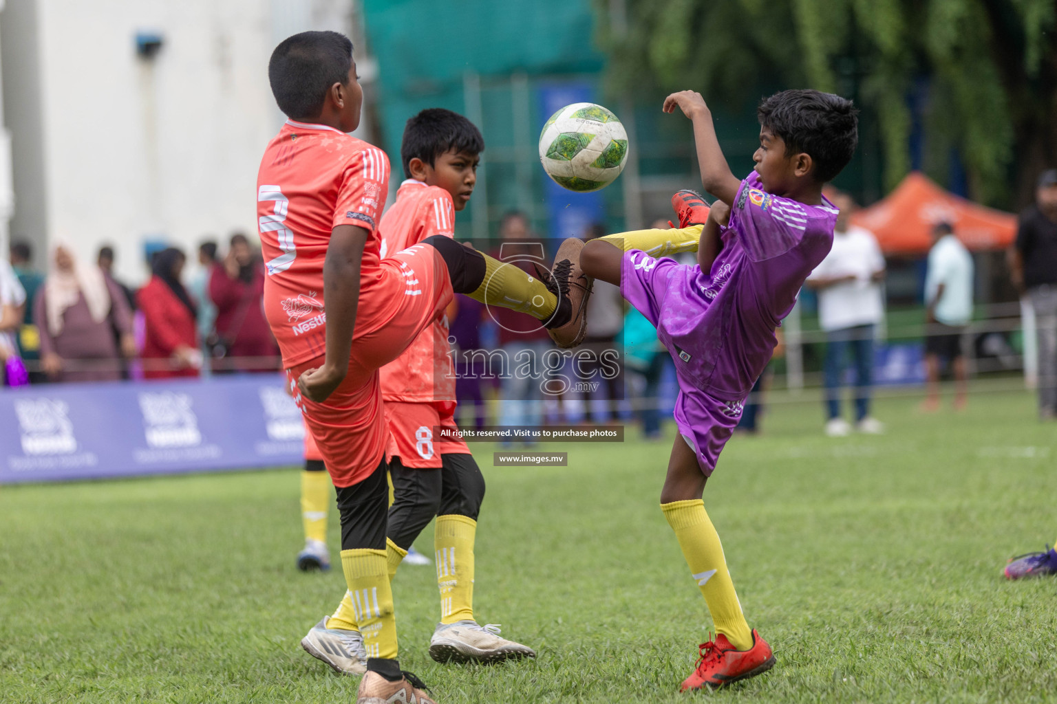 Day 1 of Nestle kids football fiesta, held in Henveyru Football Stadium, Male', Maldives on Wednesday, 11th October 2023 Photos: Shut Abdul Sattar/ Images.mv