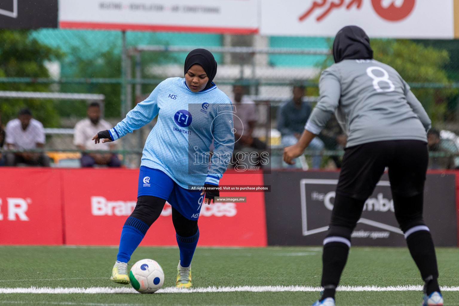 Hulhumale Hospital vs MIRA SC in 18/30 Futsal Fiesta Classic 2023 held in Hulhumale, Maldives, on Friday, 21st July 2023 Photos: Mohamed Mahfooz Moosa / images.mv