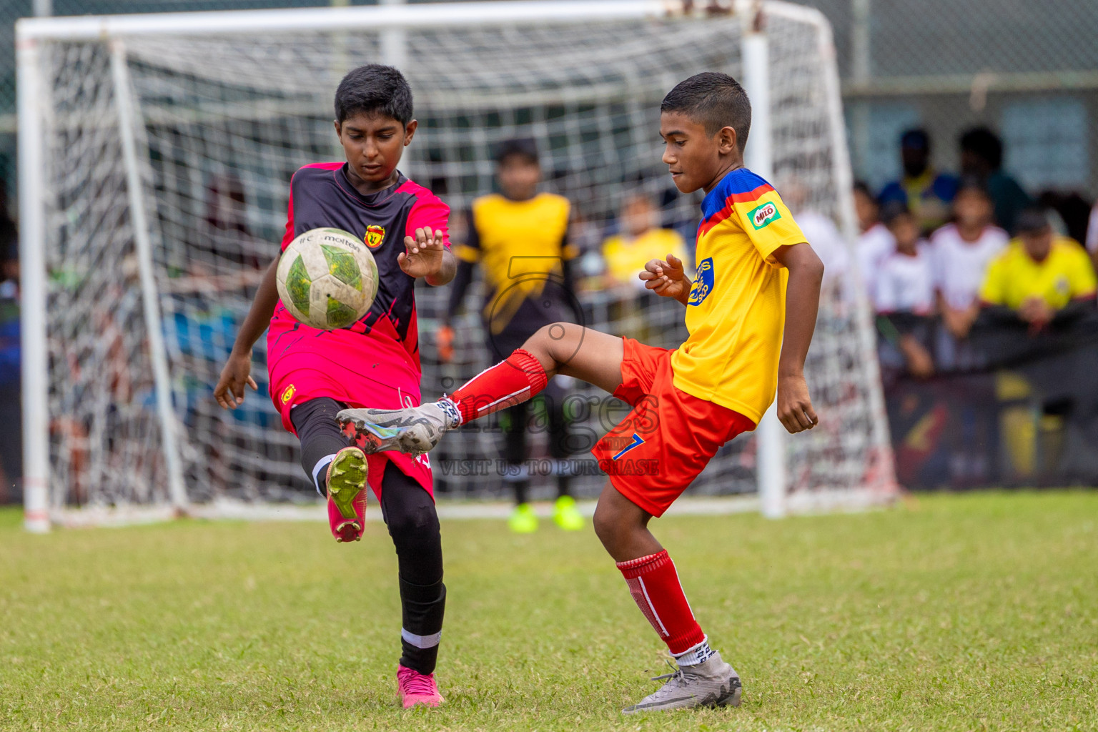 Day 1 of MILO Academy Championship 2024 - U12 was held at Henveiru Grounds in Male', Maldives on Thursday, 4th July 2024. Photos: Shuu Abdul Sattar / images.mv