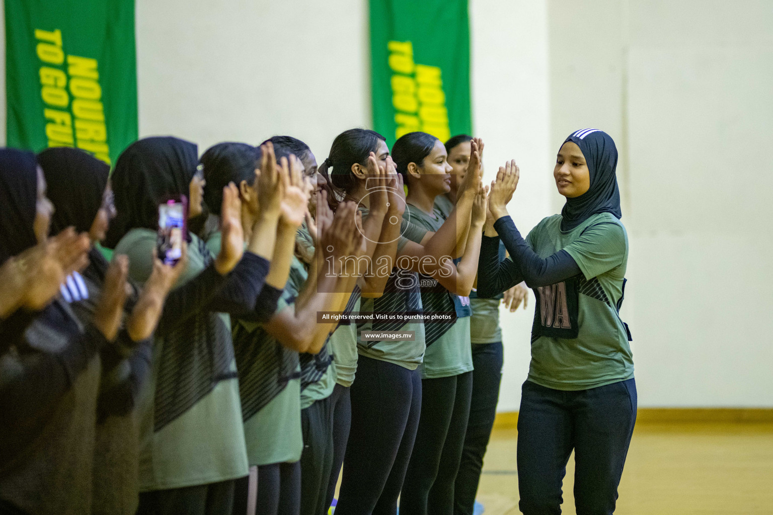 Kulhudhuffushi Youth & R.C vs Club Green Streets in the Finals of Milo National Netball Tournament 2021 (Women's) held on 5th December 2021 in Male', Maldives Photos: Ismail Thoriq / images.mv