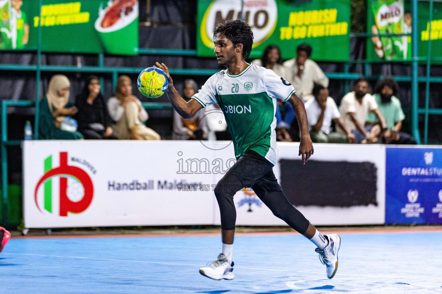 Day 17 of 10th National Handball Tournament 2023, held in Handball ground, Male', Maldives on Friday, 15th December 2023 Photos: Nausham Waheed/ Images.mv