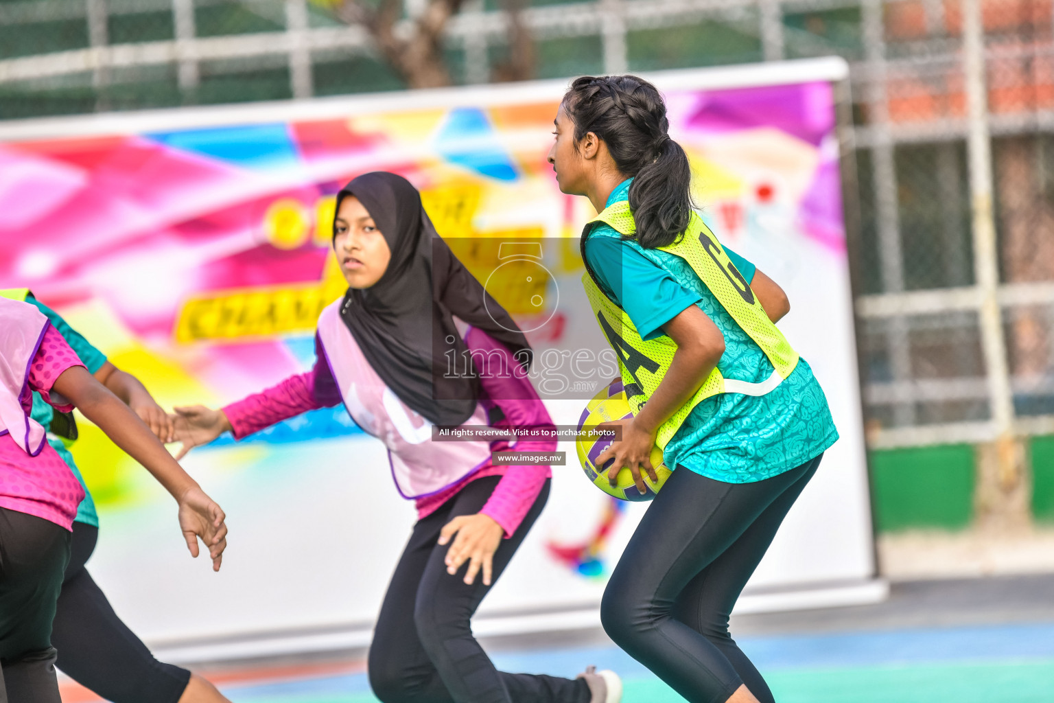 Day 9 of Junior Netball Championship 2022 held in Male', Maldives. Photos by Nausham Waheed