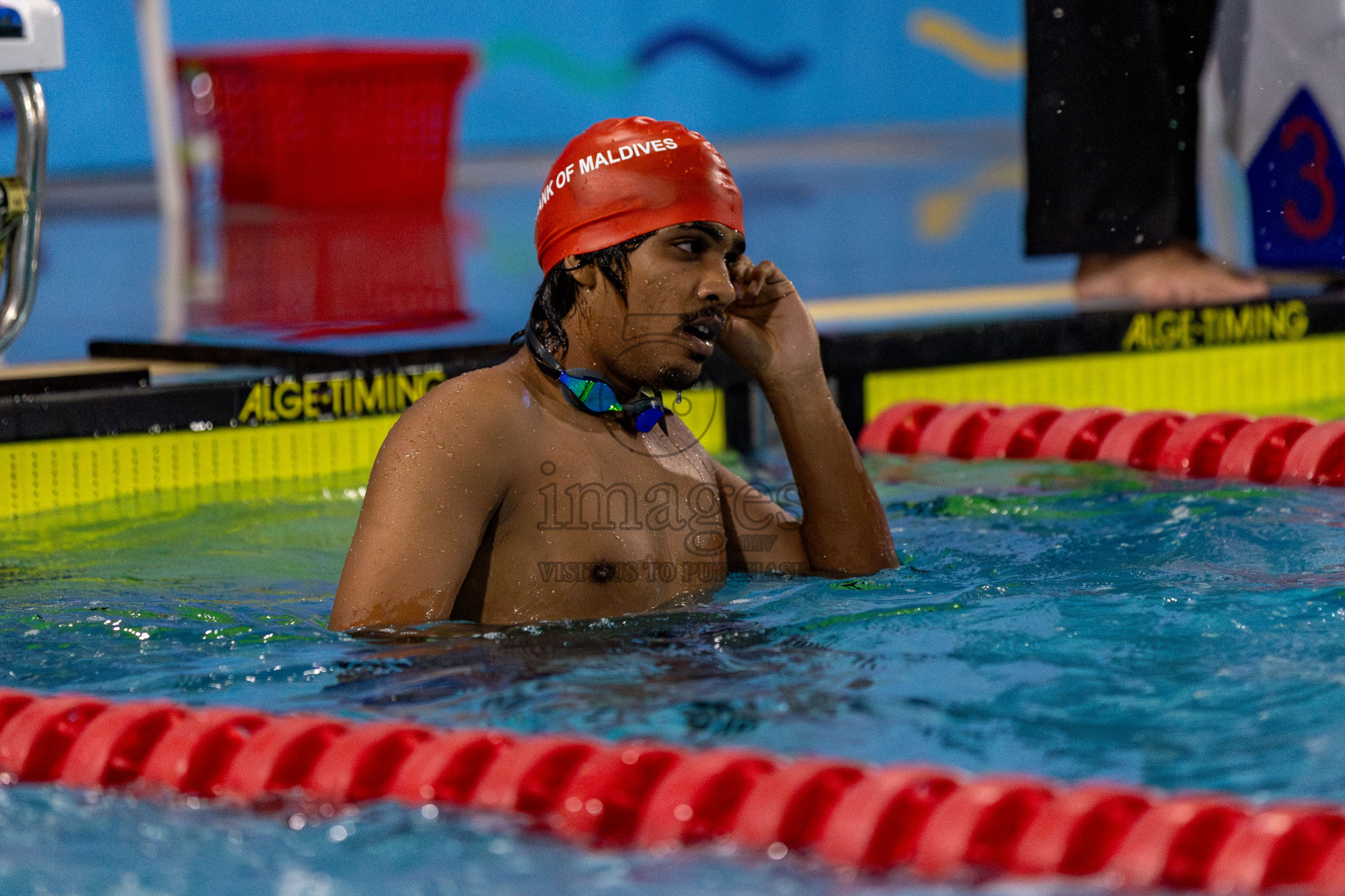 Day 2 of National Swimming Competition 2024 held in Hulhumale', Maldives on Saturday, 14th December 2024. Photos: Hassan Simah / images.mv