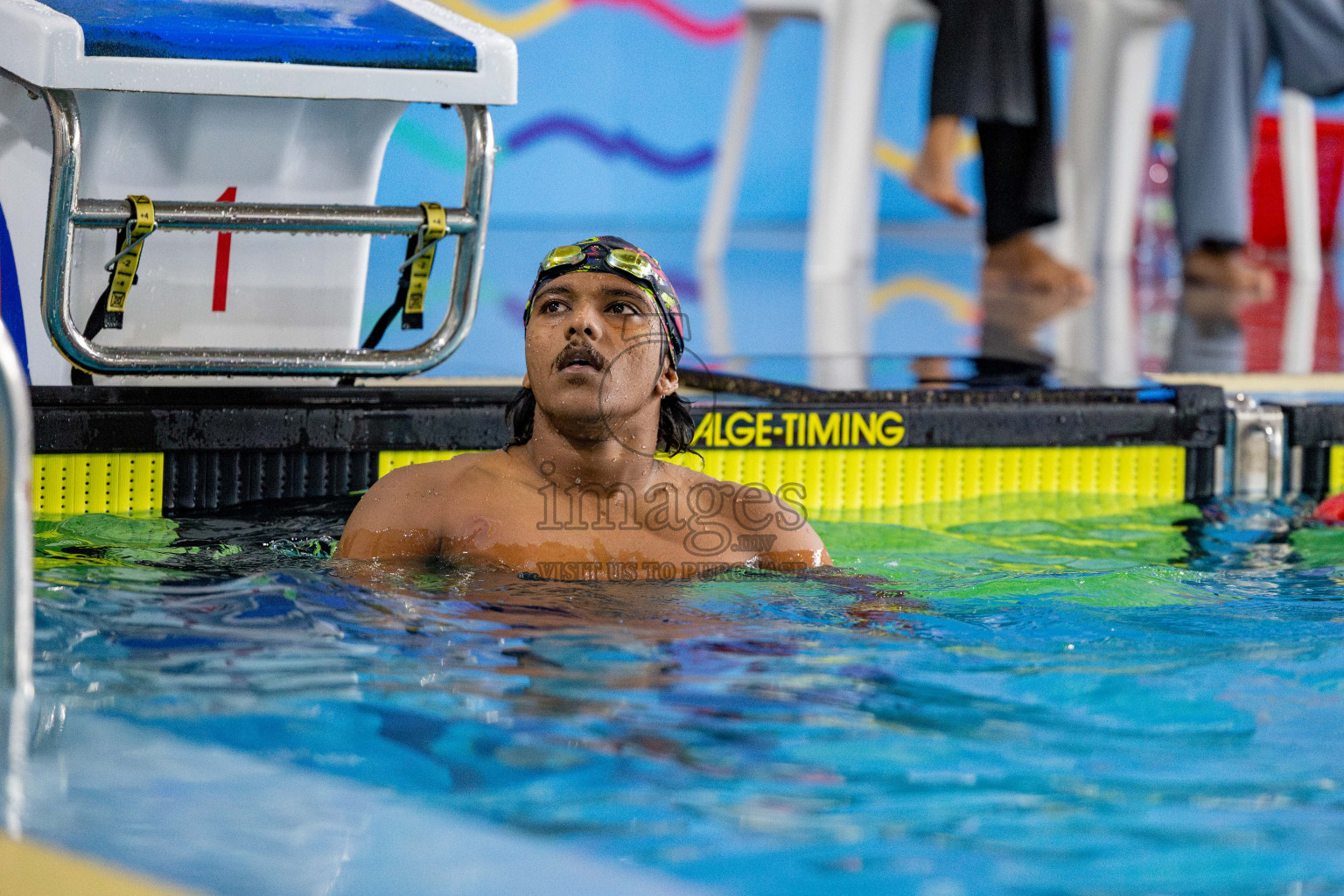 Day 4 of National Swimming Championship 2024 held in Hulhumale', Maldives on Monday, 16th December 2024. 
Photos: Hassan Simah / images.mv