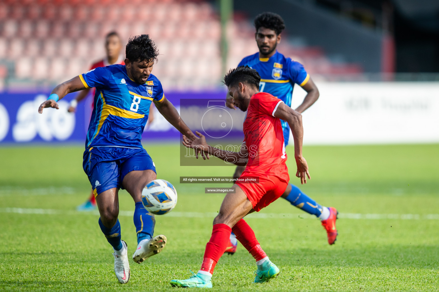 Bangladesh vs Sri Lanka in SAFF Championship 2021 held on 1st October 2021 in Galolhu National Stadium, Male', Maldives