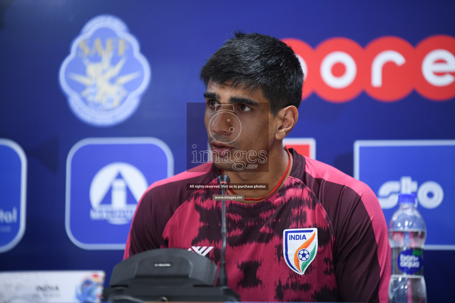 Match Day 3, Pre-match Press Conference of SAFF Championship 2021 held on 06th October 2021 at Galholhu National Stadium, Male', Maldives