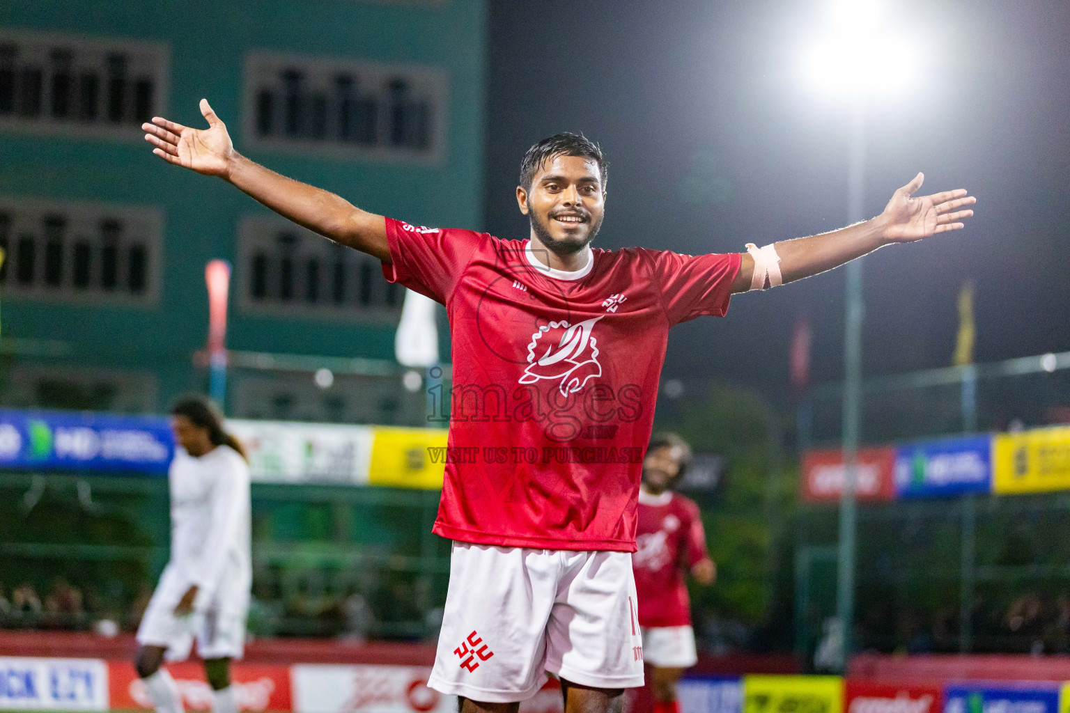 K Kaashidhoo VS K Himmafushi in Day 25 of Golden Futsal Challenge 2024 was held on Thursday , 8th February 2024 in Hulhumale', Maldives Photos: Nausham Waheed / images.mv