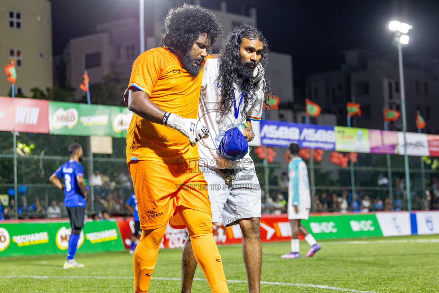 Fenaka vs Police Club in Day 14 of Club Maldives Cup 2025 was held in Rehendhi Futsal Ground, Hulhumale', Maldives on Tuesday, 14th October 2025. Photos: Ismail Thoriq / images.mv