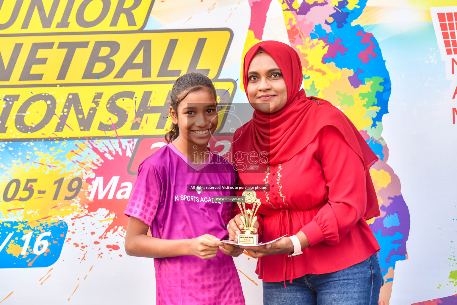 Final of Junior Netball Championship 2022 held in Male', Maldives on 19th March 2022. Photos by Nausham Waheed