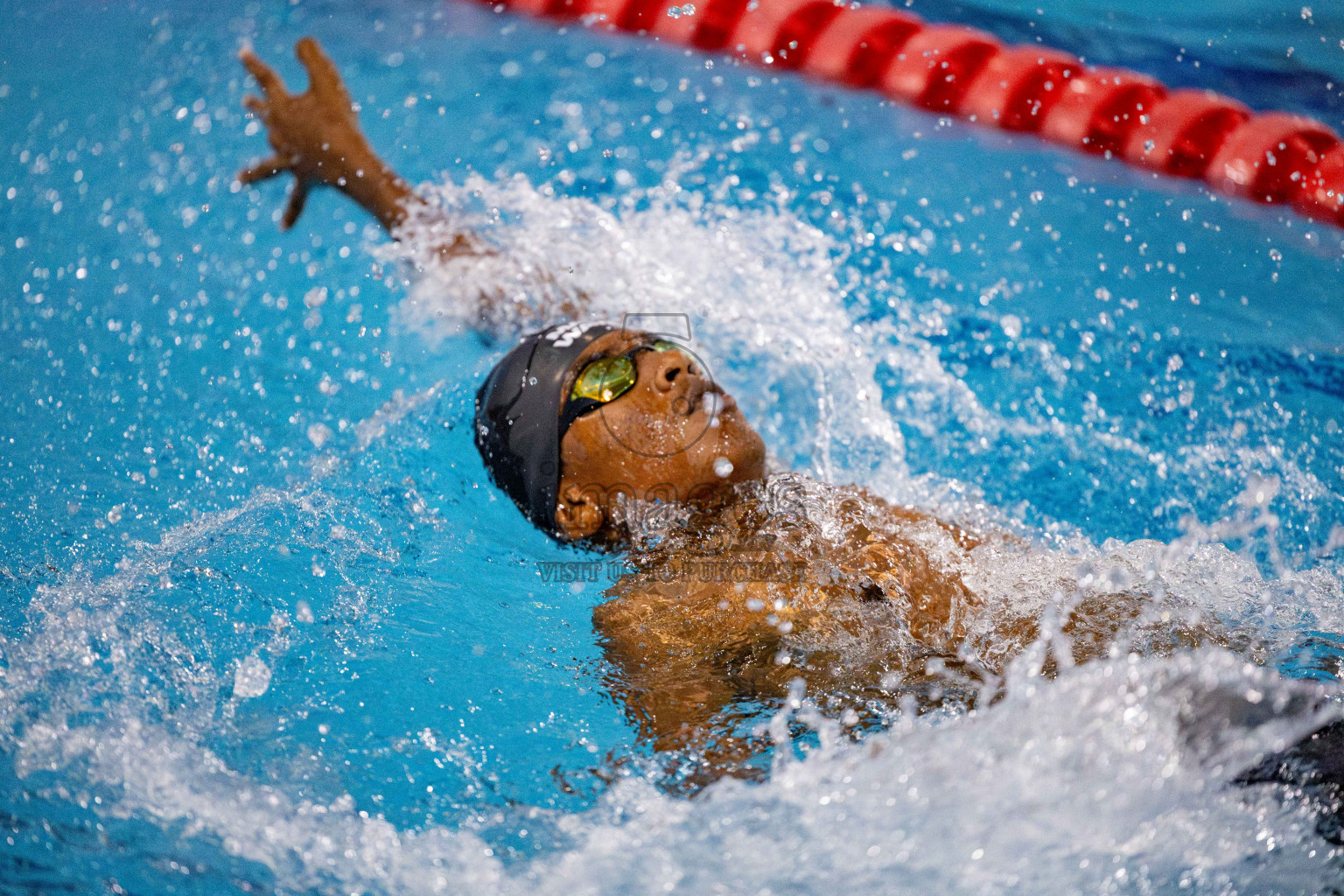 Day 4 of National Swimming Championship 2024 held in Hulhumale', Maldives on Monday, 16th December 2024. Photos: Hassan Simah / images.mv