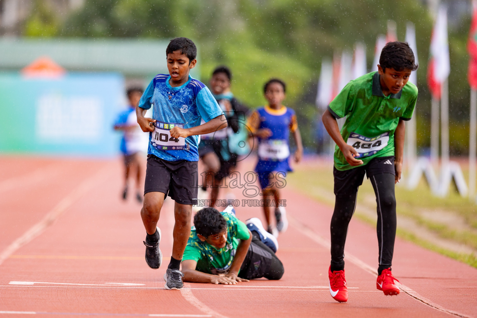 Day 3 of MWSC Interschool Athletics Championships 2024 held in Hulhumale Running Track, Hulhumale, Maldives on Monday, 11th November 2024. 
Photos by: Hassan Simah / Images.mv