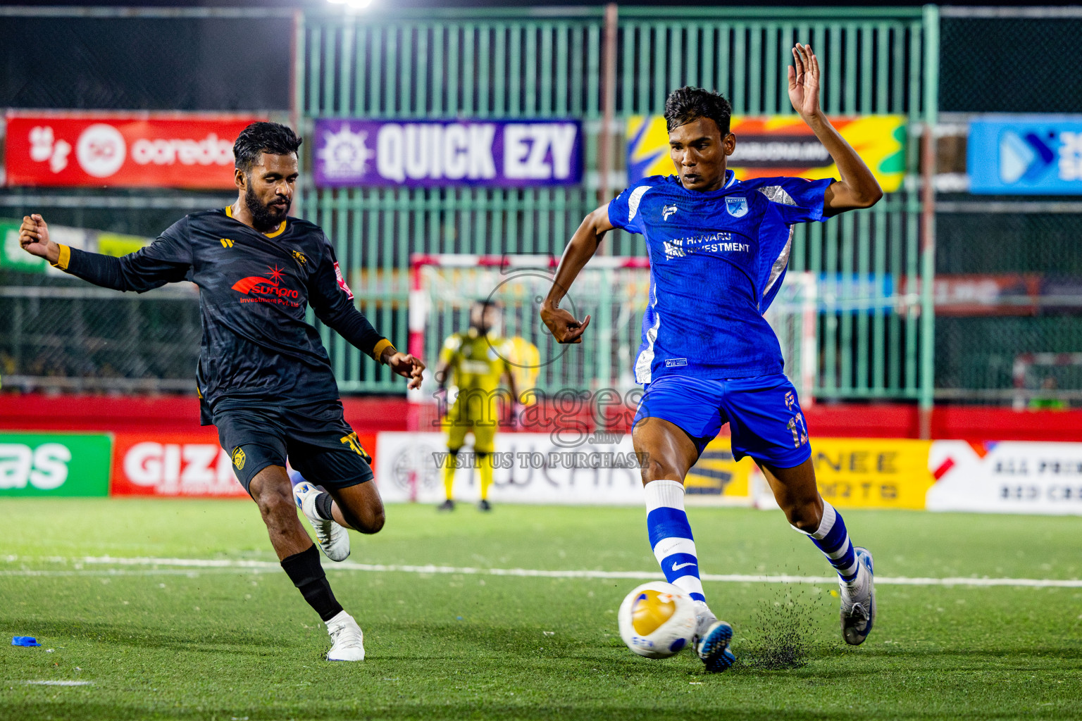 ADh Mandhoo vs AA Mathiveri in zone round Day 30 of Golden Futsal Challenge 2025 was held on Monday , 3rd February 2025, in Hulhumale', Maldives. Photos: Nausham Waheed / images.mv