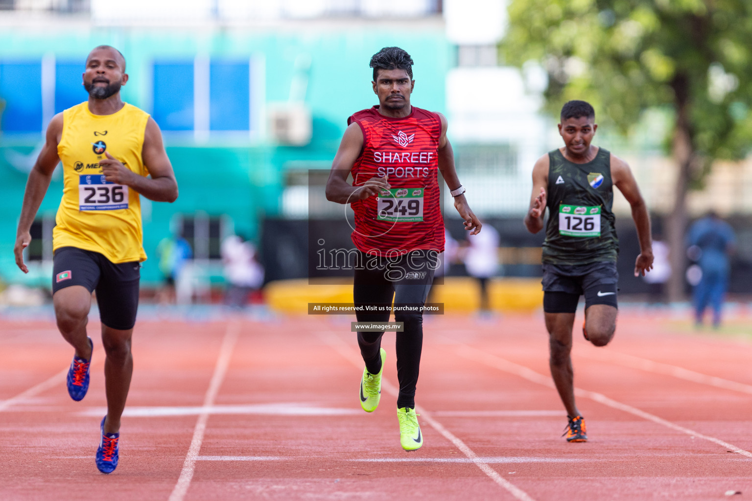 Day 1 of National Athletics Championship 2023 was held in Ekuveni Track at Male', Maldives on Thursday 23rd November 2023. Photos: Nausham Waheed / images.mv