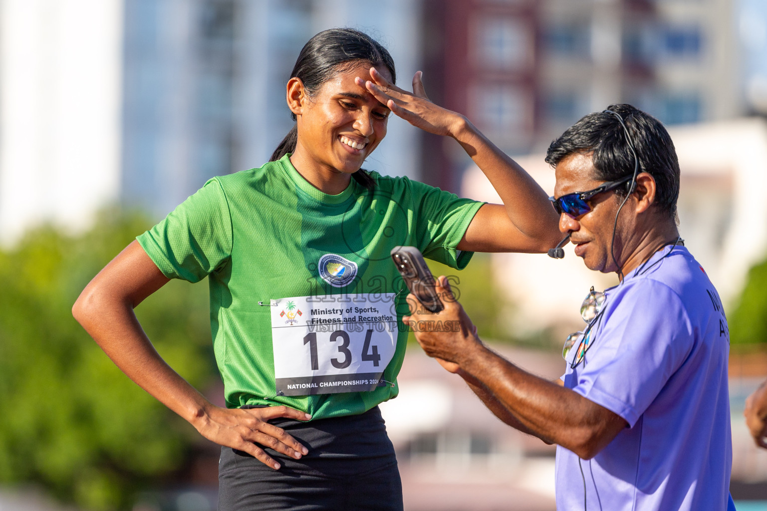 Day 3 of 33rd National Athletics Championship was held in Ekuveni Track at Male', Maldives on Saturday, 7th September 2024. Photos: Suaadh Abdul Sattar / images.mv