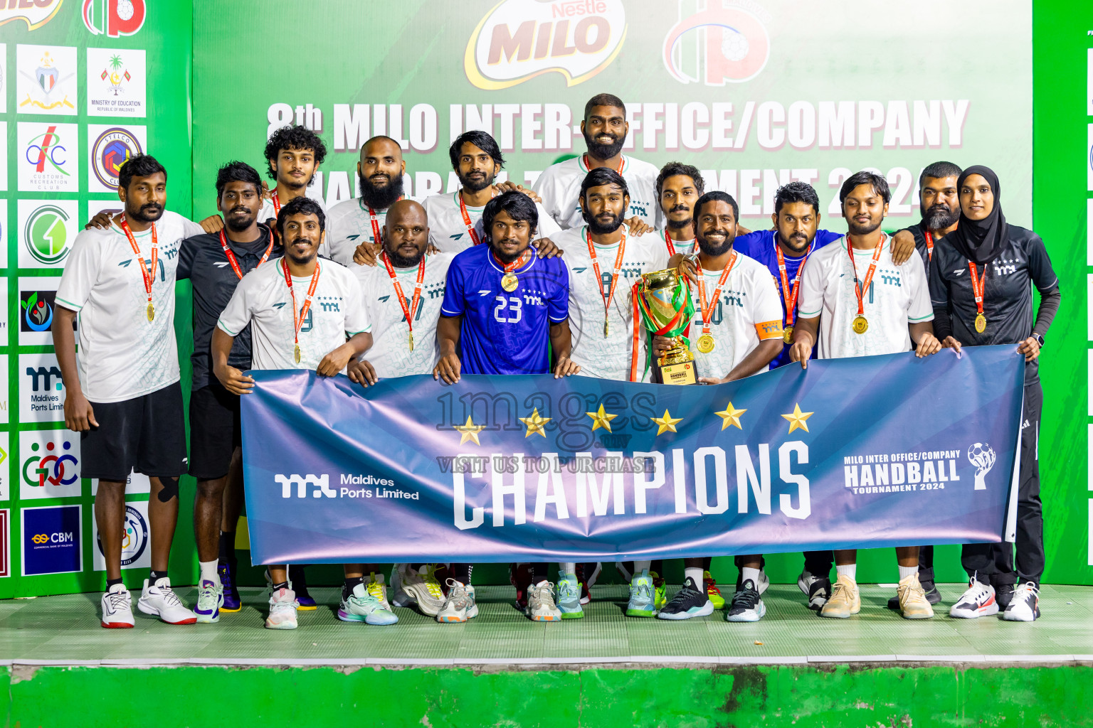 1st Division Final of 8th Inter-Office/Company Handball Tournament 2024, held in Handball ground, Male', Maldives on Tuesday, 11th September 2024 Photos: Nausham Waheed/ Images.mv