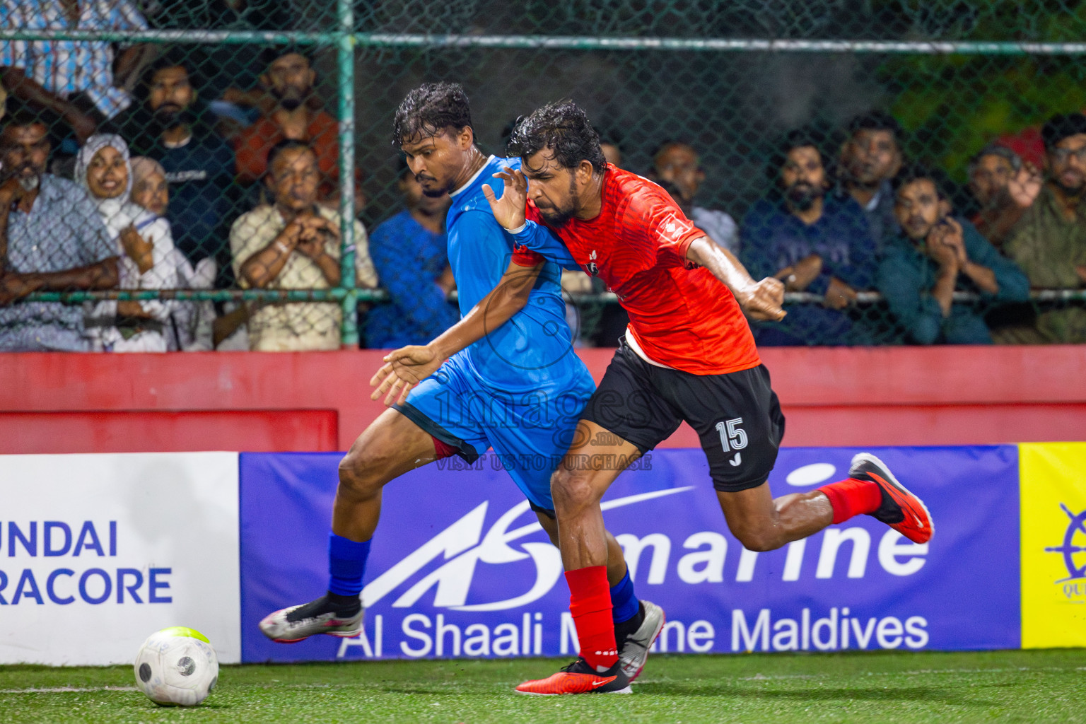 R Alifushi vs Sh Kanditheemu on Day 33 of Golden Futsal Challenge 2024, held on Sunday, 18th February 2024, in Hulhumale', Maldives Photos: Mohamed Mahfooz Moosa / images.mv