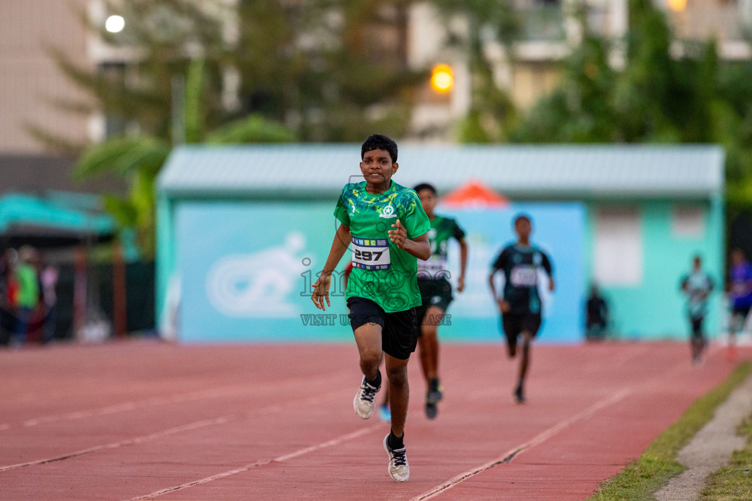 Day 1 of MWSC Interschool Athletics Championships 2024 held in Hulhumale Running Track, Hulhumale, Maldives on Saturday, 9th November 2024. Photos by: Ismail Thoriq / Images.mv