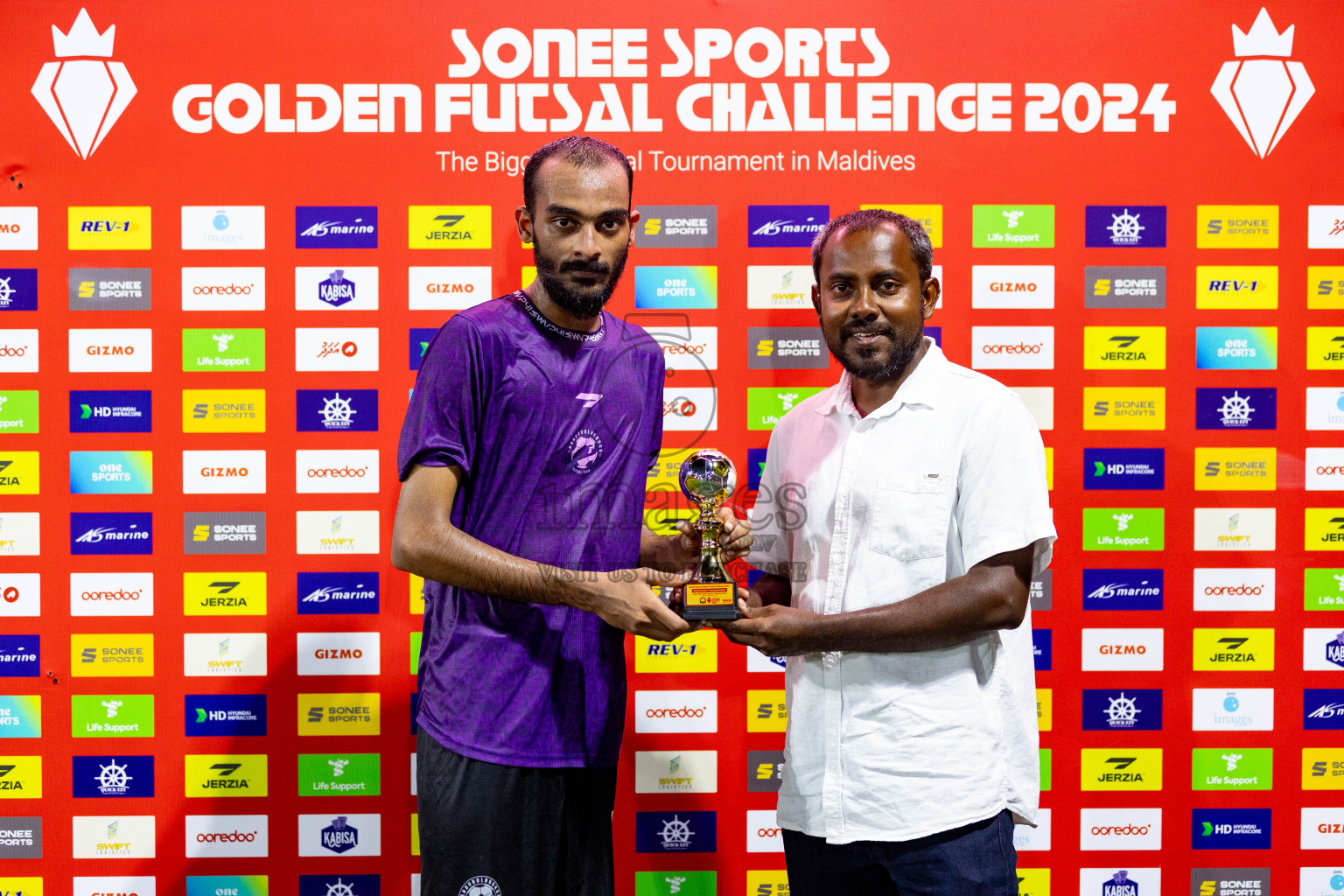 GA. Kolamaafushi vs GA. Kanduhulhuhdhoo in Day 19 of Golden Futsal Challenge 2024 was held on Friday, 2nd February 2024 in Hulhumale', Maldives 
Photos: Hassan Simah / images.mv