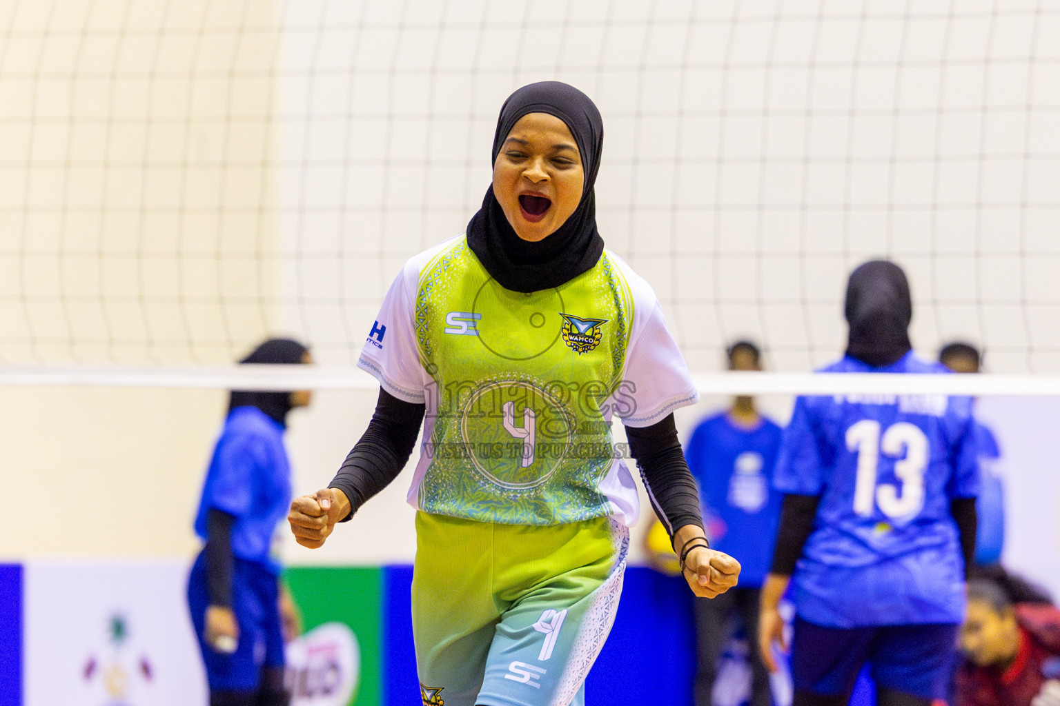 Police Club vs Club Wamco in the Final of Women's Division of VAM Cup 2025 held in Male', Maldives on Thursdsay, 17th April 2025 at Social Center Indoor Hall Photos By: Nausham Waheed / images.mv
