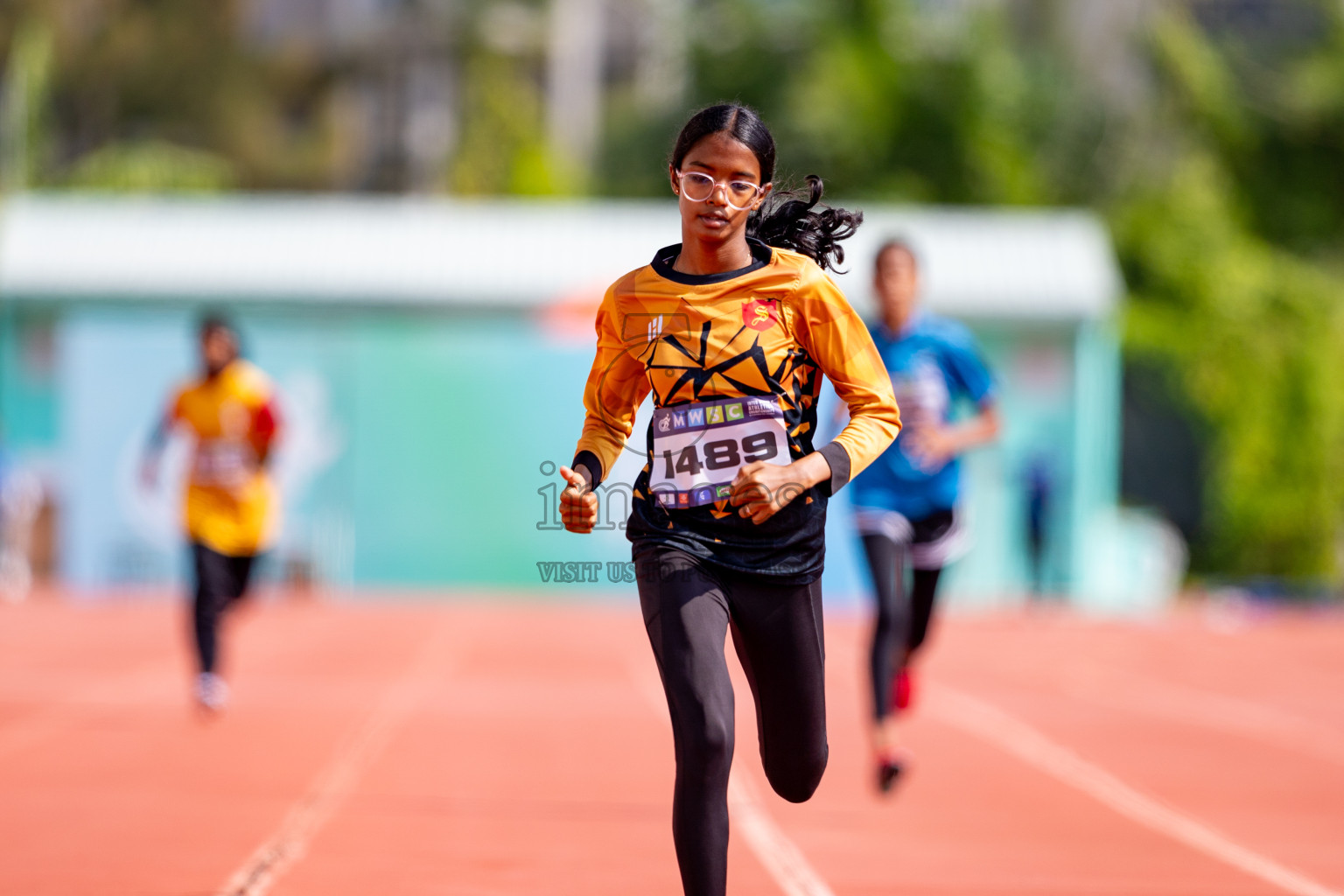 Day 3 of MWSC Interschool Athletics Championships 2024 held in Hulhumale Running Track, Hulhumale, Maldives on Monday, 11th November 2024. 
Photos by: Hassan Simah / Images.mv