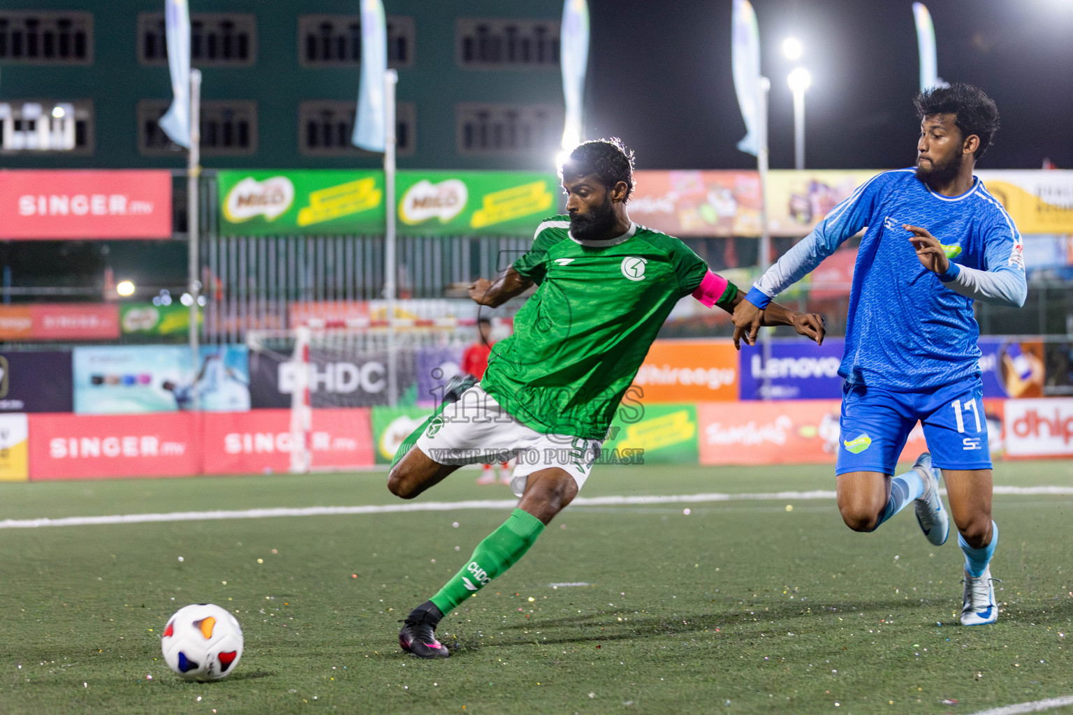 CLUB HDC vs CLUB FEN in Club Maldives Cup 2024 held in Rehendi Futsal Ground, Hulhumale', Maldives on Monday, 23rd September 2024. 
Photos: Mohamed Mahfooz Moosa / images.mv