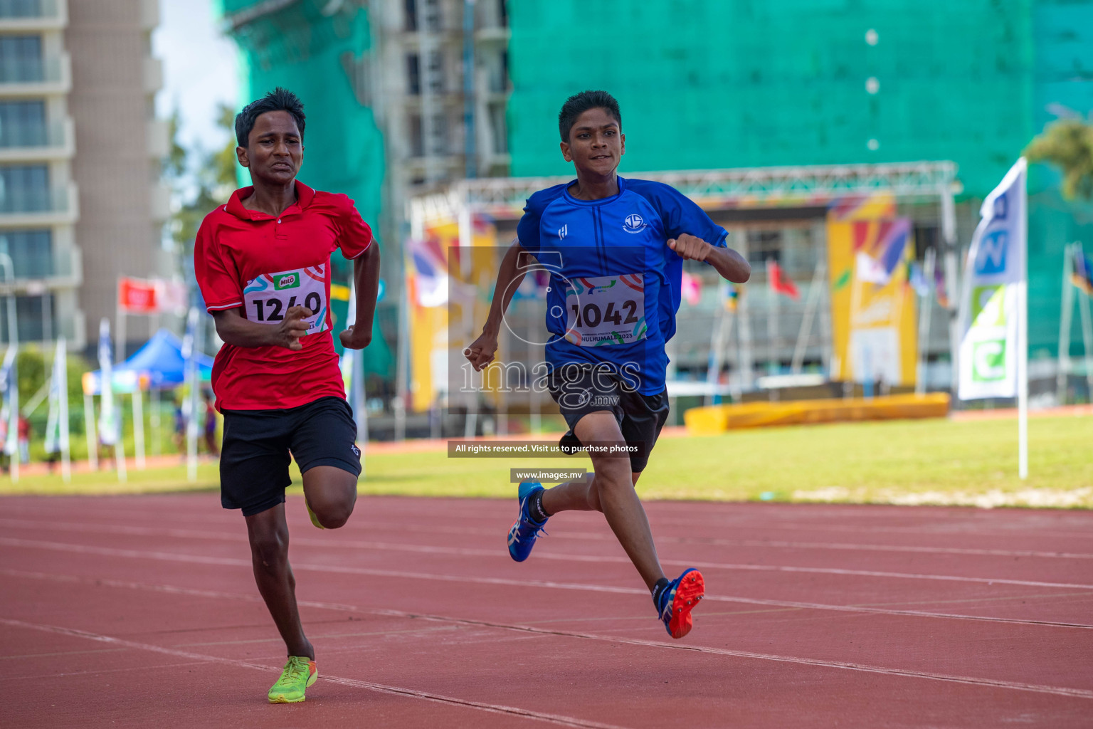 Day two of Inter School Athletics Championship 2023 was held at Hulhumale' Running Track at Hulhumale', Maldives on Sunday, 15th May 2023. Photos: Nausham Waheed / images.mv