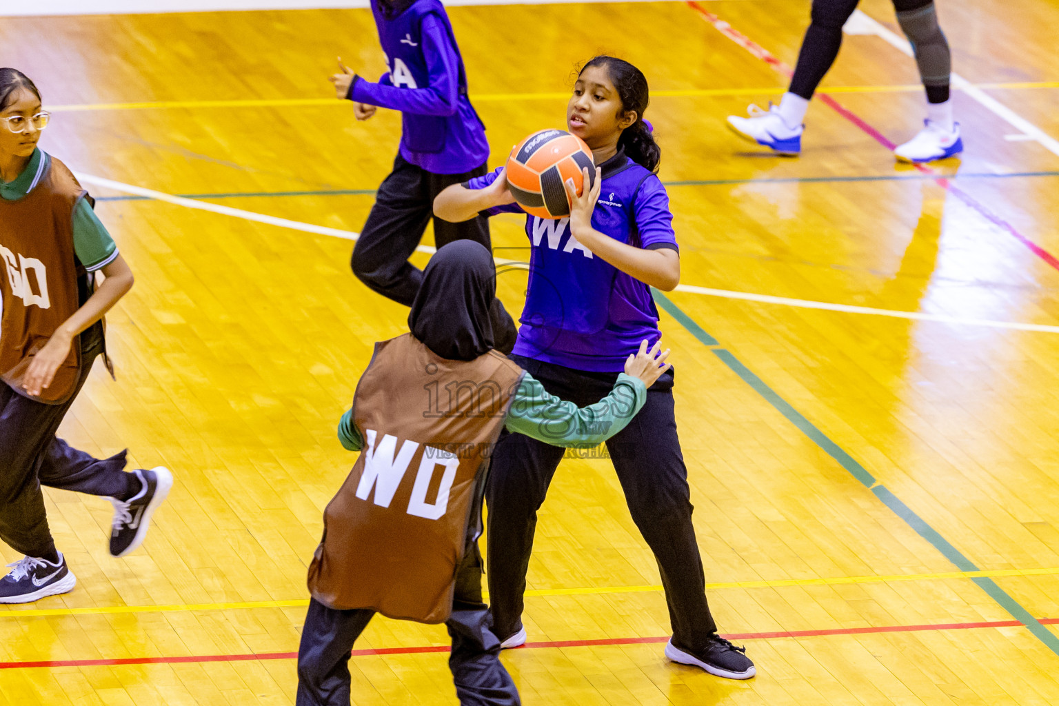 Day 10 of 25th Inter-School Netball Tournament was held in Social Center at Male', Maldives on Tuesday, 20th August 2024. Photos: Nausham Waheed / images.mv