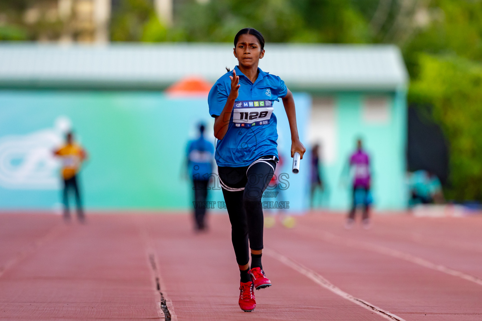 Day 4 of MWSC Interschool Athletics Championships 2024 held in Hulhumale Running Track, Hulhumale, Maldives on Tuesday, 12th November 2024. Photos by: Nausham Waheed / Images.mv